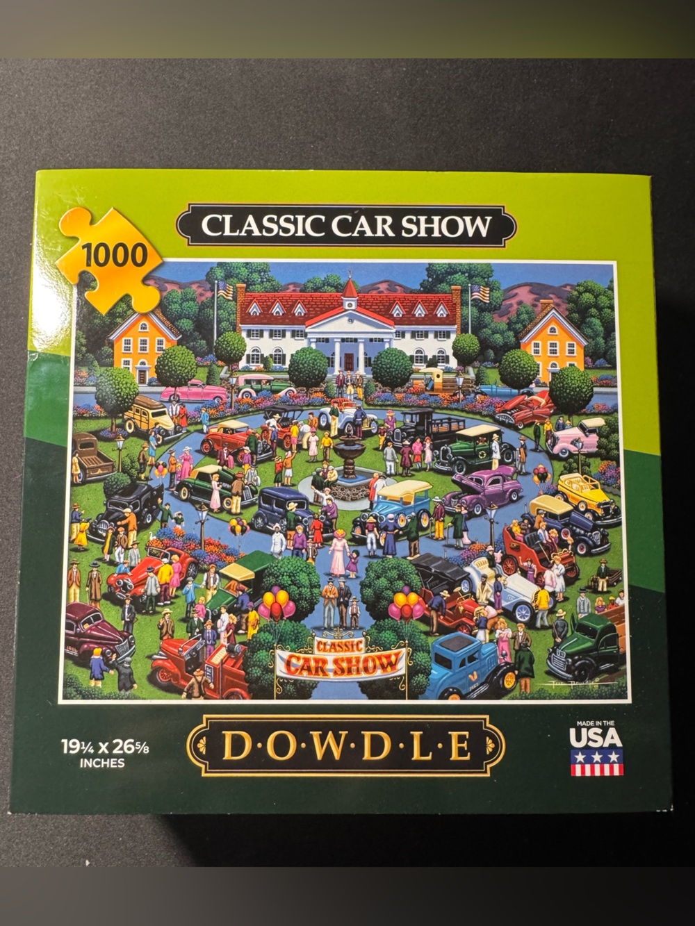 Dowdle Classic Car Show 1,000-Piece Jigsaw Puzzle - Picture 2 of 6